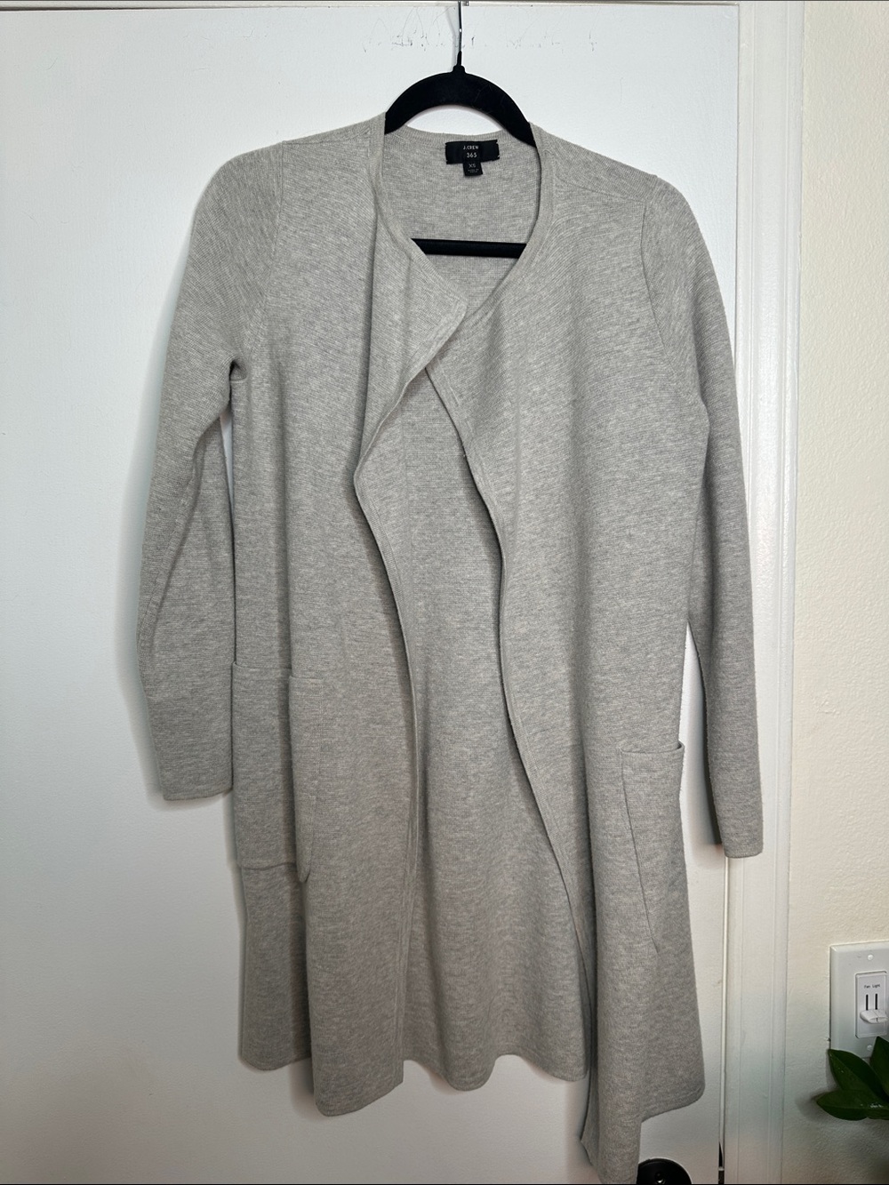 J. Crew Juliette Collarless Sweater-Blazer Open-Front Cardigan
